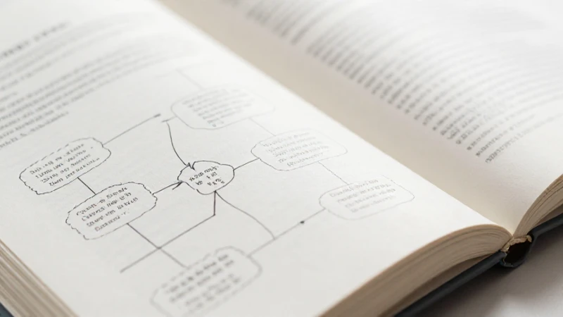 Libro abierto con diagrama, luz suave