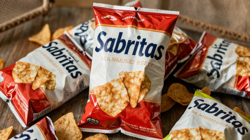 Bolsa vintage de Sabritas, pila nostálgica