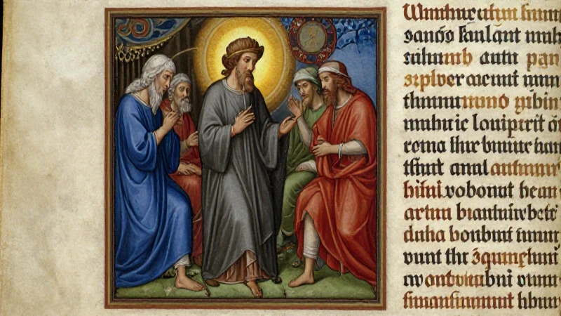 Iluminación medieval de Tomás de Aquino