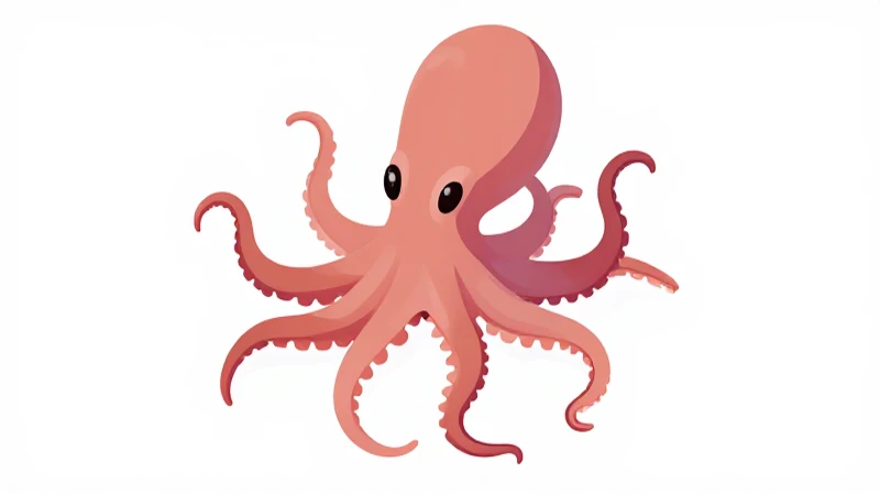 Diagrama pulpo isométrico vectorial limpio