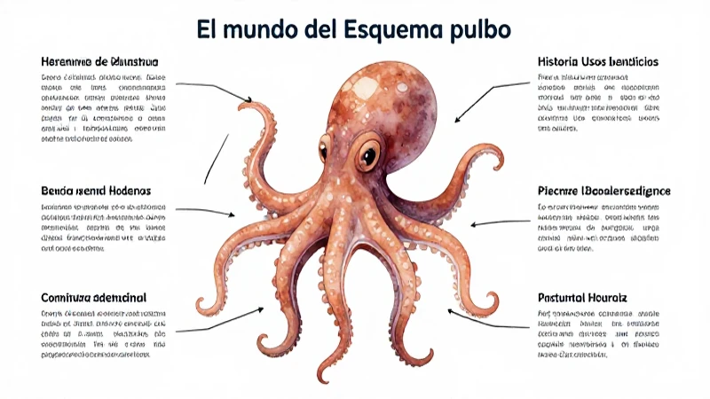 Pulpos visualizados: mapa conceptual adaptable e informativo