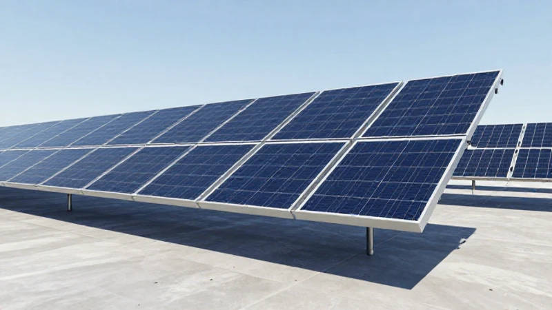 Paneles solares brillan bajo luz limpia