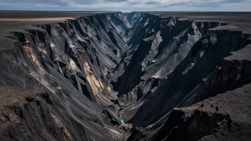 Océano profundo, dramático y fotorealista