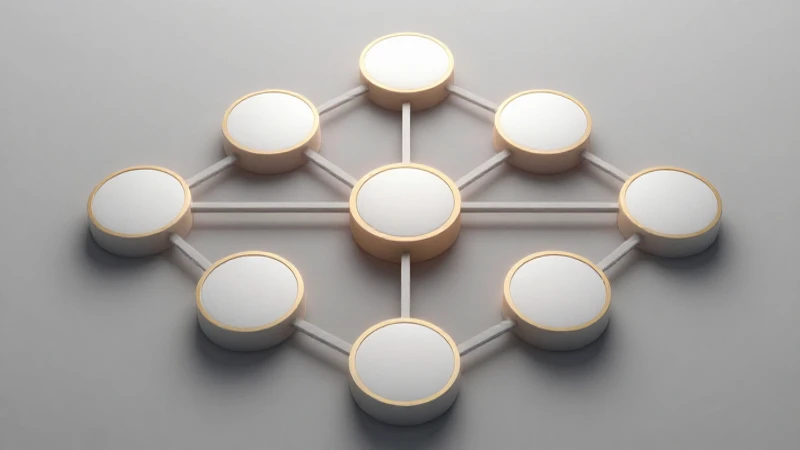 Diagrama moderno, conectado con iluminación suave