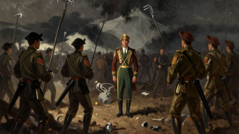 Línea del tiempo de México: Acontecimientos de 1850 a 1875 4 Oficial mexicano en batalla dramática y oscura