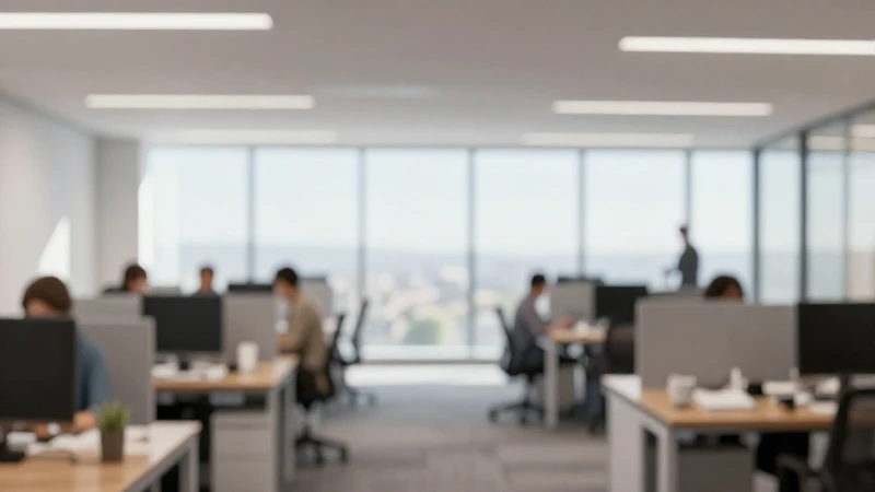 Oficina moderna con ambiente profesional y luz suave
