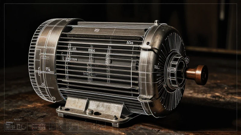 Cuál es la línea de tiempo de la evolución del motor eléctrico 10 Motor antiguo iluminado con sombras dramáticas