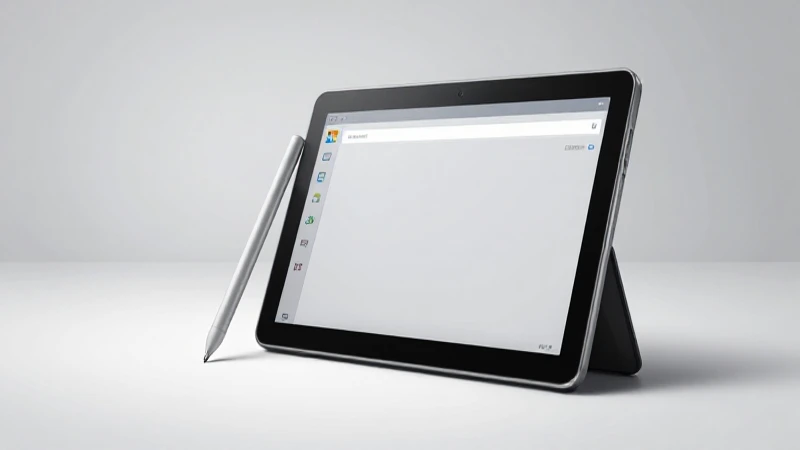 Tablet futurista con lápiz óptico iluminada