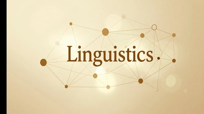 Ramas de la lingüística: Mapa conceptual y su importancia 3 Portada lingüística con diagrama y luz dorada