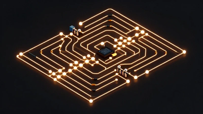 Los Esquemas de Rayos: Una Guía Definitiva 3 Circuito eléctrico técnico con iluminación volumétrica