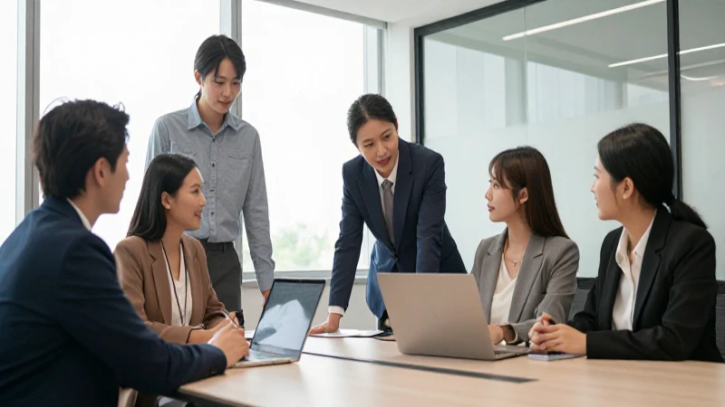 Cuál es la estructura y funciones de RRHH en Bimbo 8 Oficina moderna con empleados colaborando
