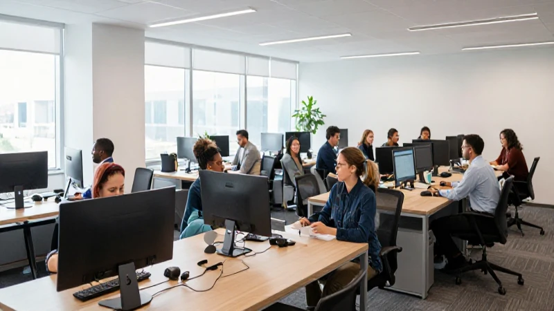 Oficina moderna y luminosa: ambiente profesional
