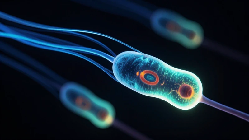 Luz bioluminiscente vibrante sobre fondo oscuro