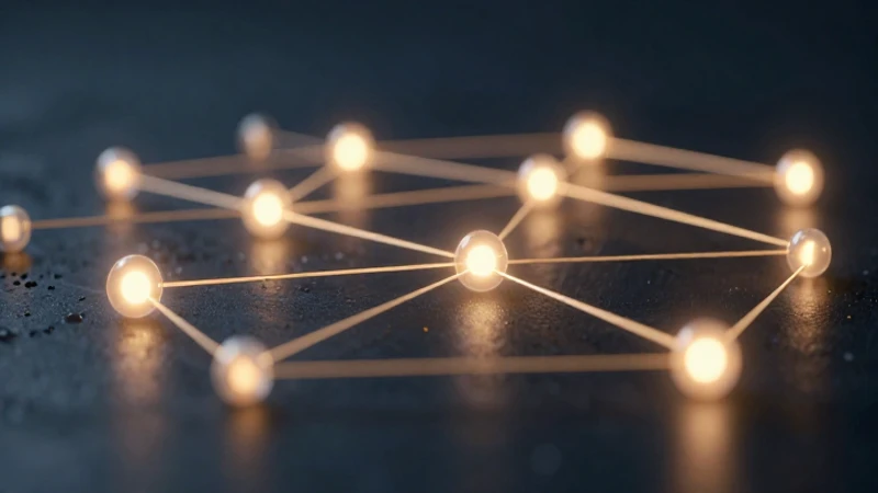 ¿Qué es un Esquema de Red y cómo funciona? 3 Esquema de red con nodos luminosos interconectados
