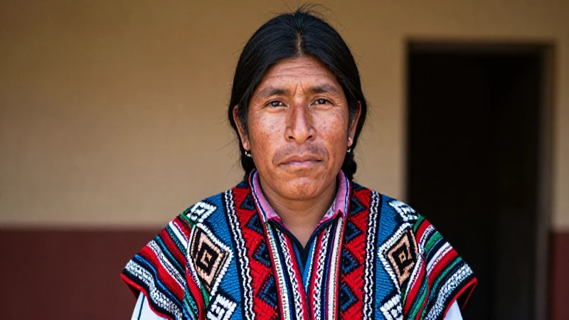 Retrato mixteco con traje típico detallado
