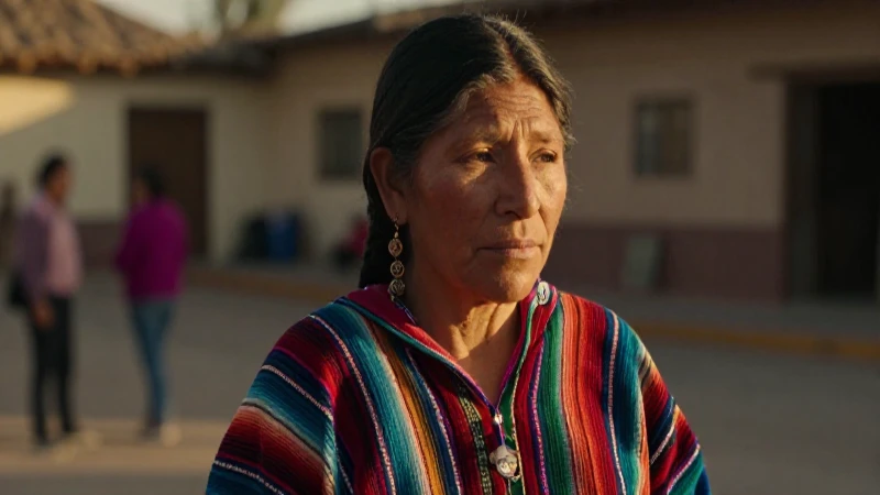 Mujer mixteca, textil vibrante, luz dorada