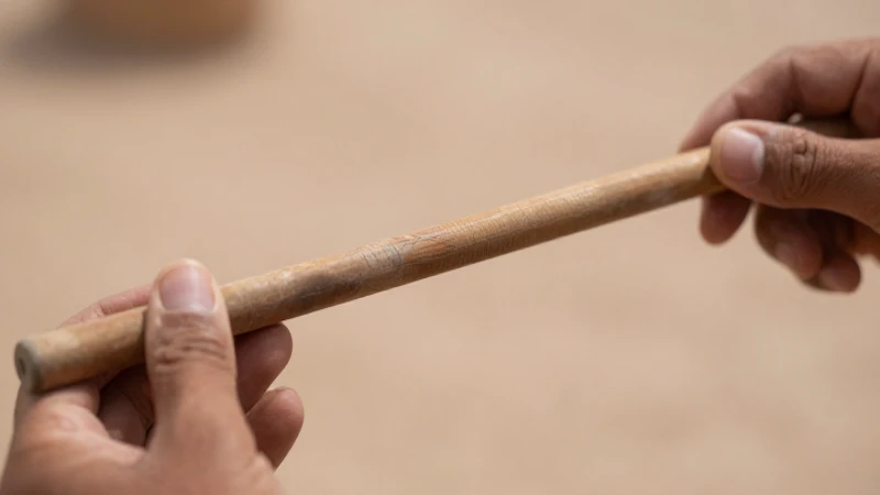 Regla de medir: historia y evolución de la regla métrica 3 Escriba egipcio cercano con colores terracota