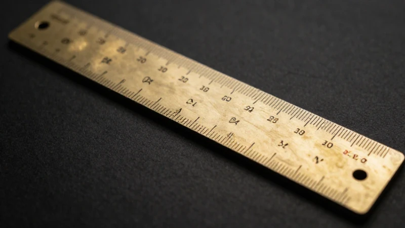 Regla de medir: historia y evolución de la regla métrica 8 Estilo retro con luz y detalles precisos