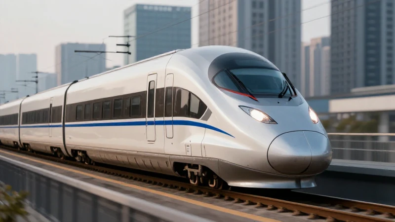 Renfe Organigrama: Estructura y Funcionamiento de Viajeros 7 Tren moderno contra un paisaje urbano cinematográfico