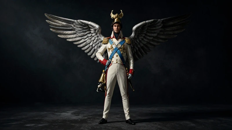 Napoleón bajo luz dramática, vista panorámica