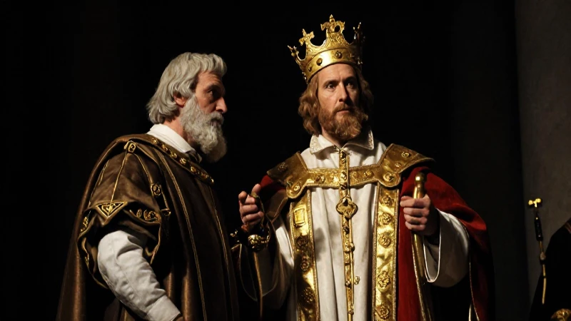 Carlomagno coronado por el Papa ante la luz