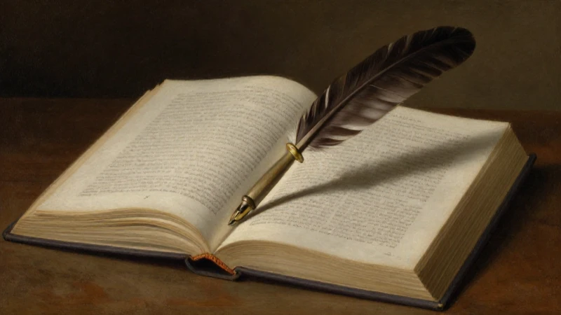 Lo que tienes que saber sobre el Esquema de rima 4 Libro abierto con pluma, estilo clásico