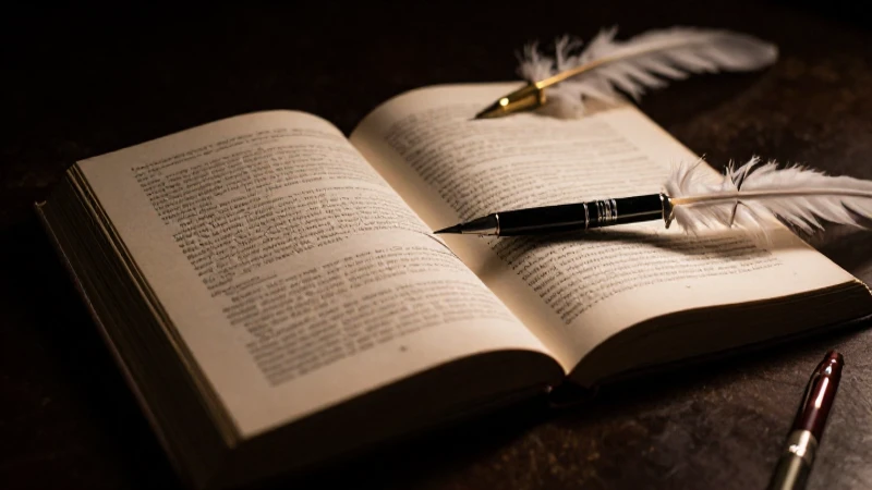 Lo que tienes que saber sobre el Esquema de rima 5 Libro abierto, pluma y luz dramática