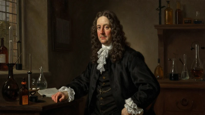 Quién fue Robert Boyle y cuáles fueron sus aportaciones 10 Boyle retratado en laboratorio con iluminación dramática