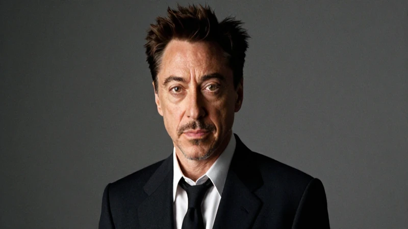 Retrato cinematográfico pulido de Robert Downey Jr