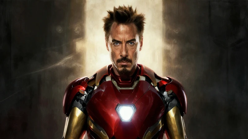 Iron Man, pintura hiperrealista cinematográfica