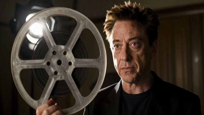 Retrato cinematográfico dramático de Robert Downey Jr