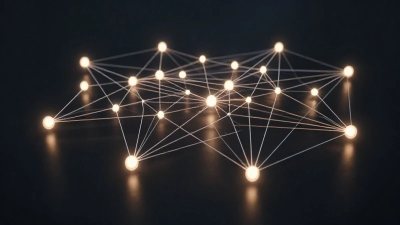 Esquema sectores 7 Visualizaciones geométricas interconectadas con iluminación volumétrica