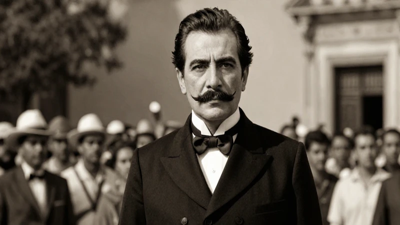 Retrato de Madero ante una multitud