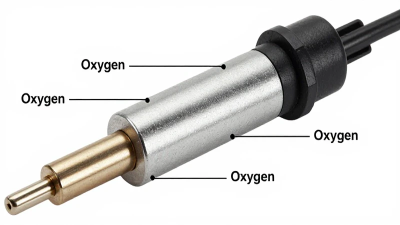 Esquema Sensor de Oxígeno de 4 Cables: Todo lo que Necesitas Saber 5 Sensor de oxígeno ilustrado con detalle técnico