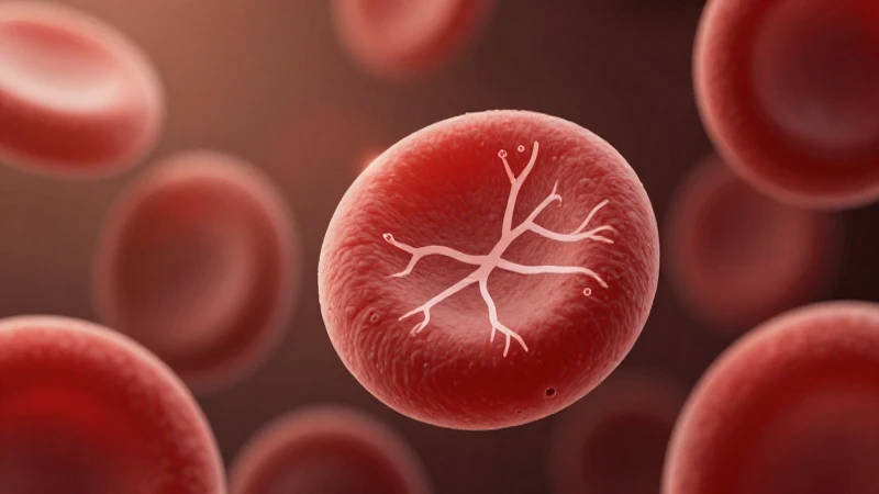 Sistema cardiovascular: Mapa mental y guía paso a paso 5 Ilustración científica detallada de glóbulos rojos