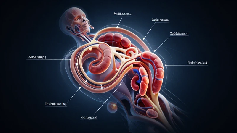 Sistema Endocrino: Mapa Conceptual y Guía Paso a Paso 3 Hormonas representadas en ilustración anatómica dramática