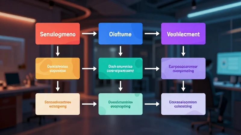 Diagrama visualiza el desarrollo con iluminación cinematográfica