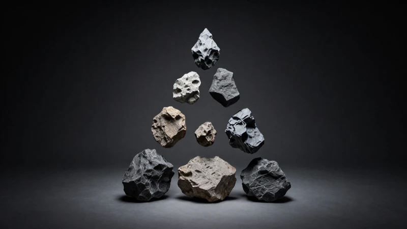 Diagrama petrogenético, rocas e iluminación intensa