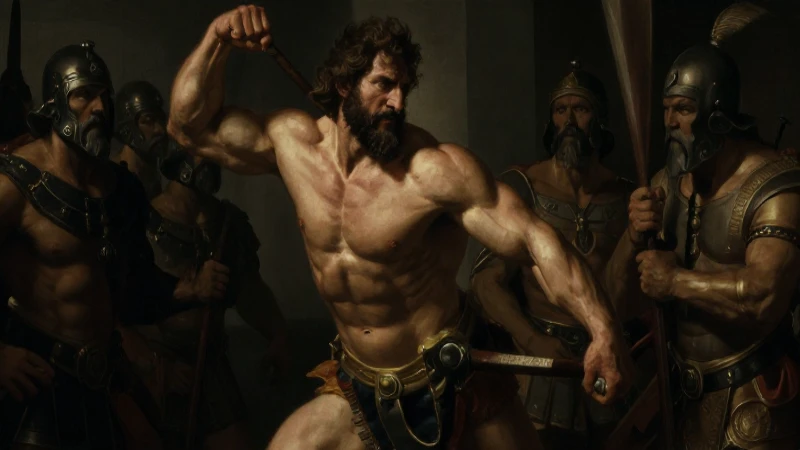 Línea del tiempo de los jueces de Israel: cronología y datos 7 Samson destaca sombrío bajo luces dramáticas