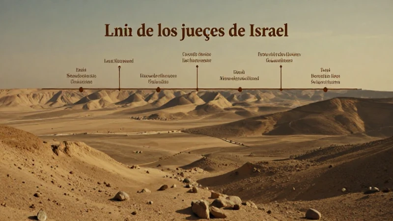 Línea del tiempo de los jueces de Israel: cronología y datos 3 Israel antiguo: desierto con jueces históricos