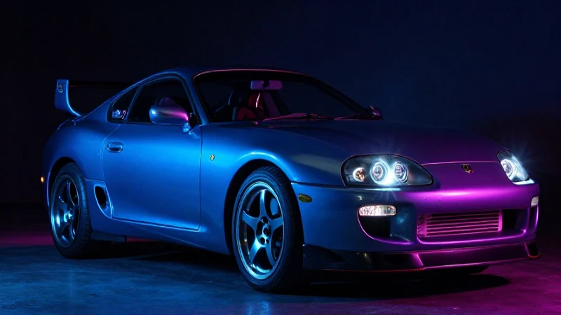Cuál es la línea del tiempo de Takashi en Rápidos y Furiosos 3 Supra MKIV iluminada cinematográficamente por Takashi