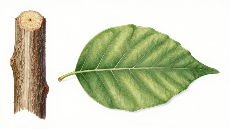 Análisis botánico detallado con luz natural