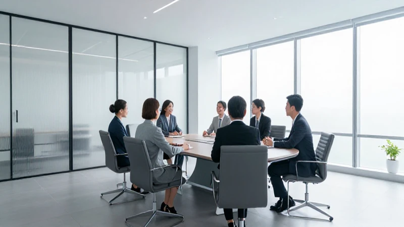 Reunión ejecutiva en oficina con luz natural