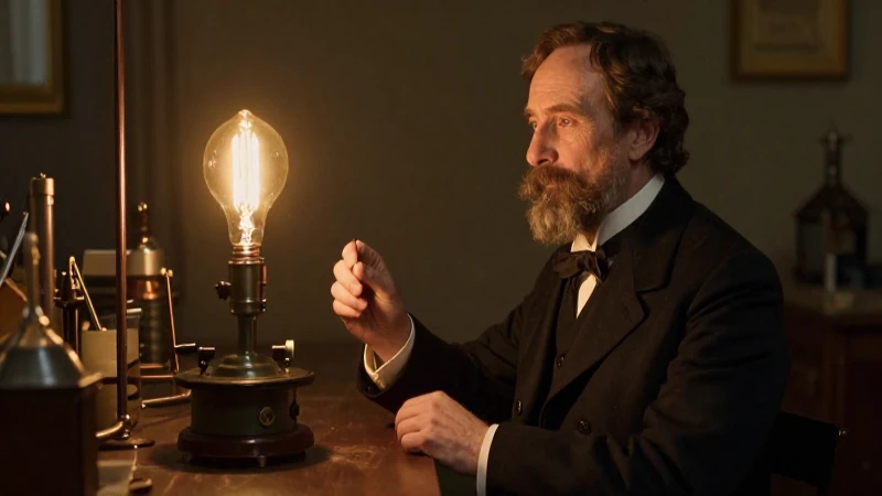 Cuáles son las fechas clave en la vida de Thomas Edison 7 Edison inventó la bombilla luz en estudio