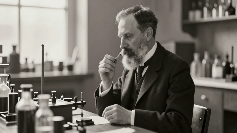 Cuáles son las fechas clave en la vida de Thomas Edison 9 Edison trabajando en laboratorio, fotografía vintage