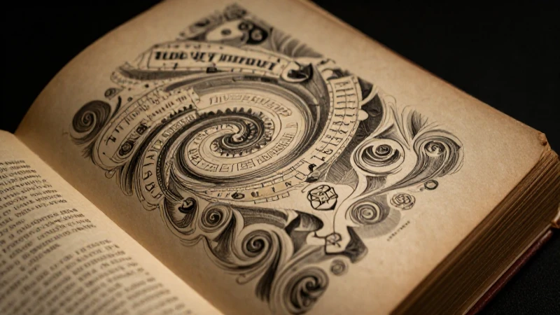 Cómo evoluciona la trama de una novela en la línea de tiempo 5 Libro antiguo con iluminación dramática y detalle