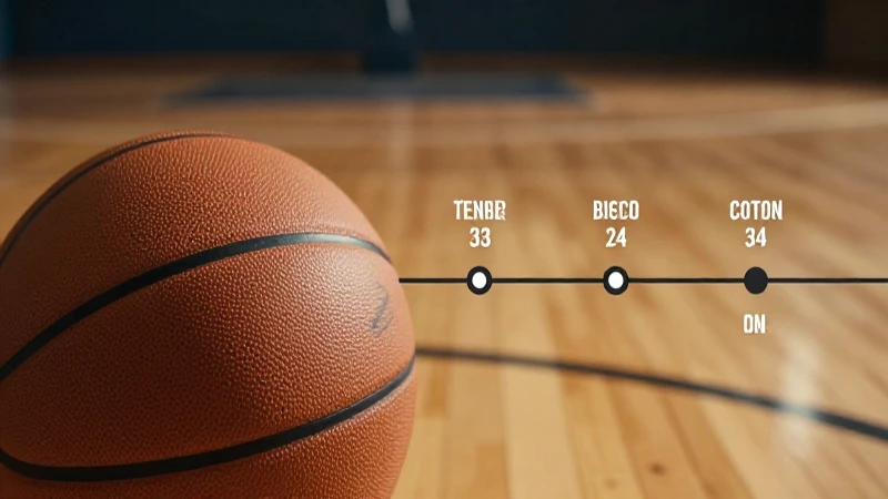 Cancha retro de baloncesto con luz cálida