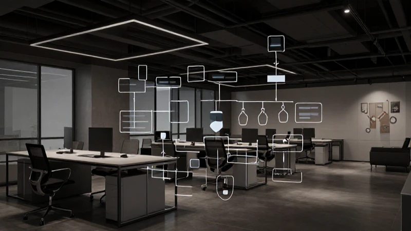 Tipos de organigramas: Clasificación actualizada 2026 5 Espacio de oficina moderno con diseño abstracto