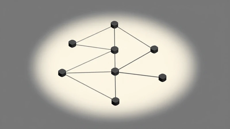 Formas geométricas interconectadas bajo luz suave