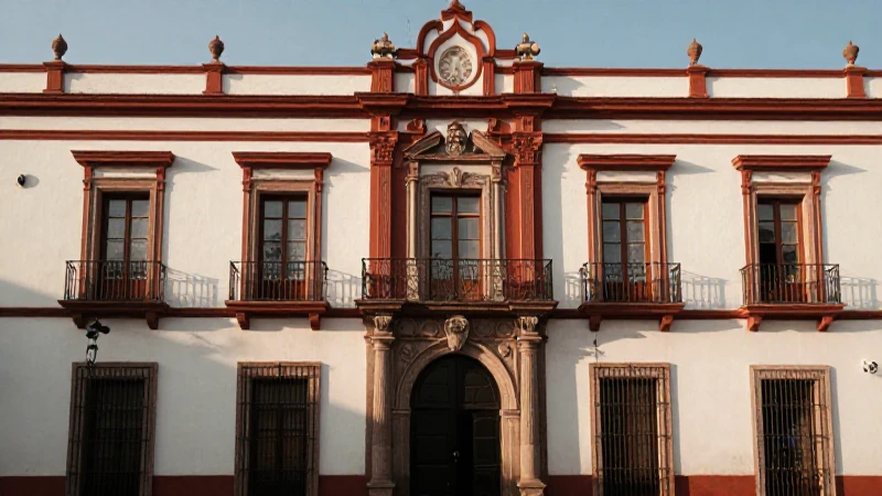 Cuál es la línea del tiempo de la historia de Tizayuca, Hidalgo 5 Fachada histórica iluminada por luz cálida